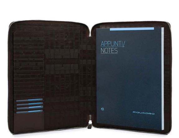 Portapapeles L&iacute;nea CARY, en cuero. negro - Fundas para tablet & Organizer