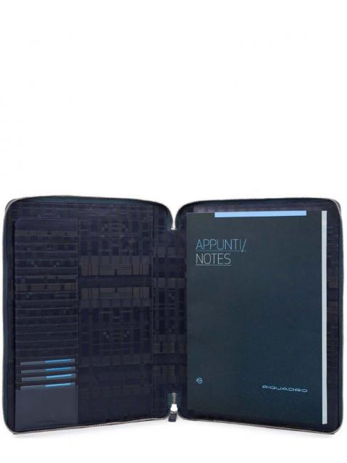 Portapapeles L&iacute;nea CARY, en cuero. azul - Fundas para tablet & Organizer