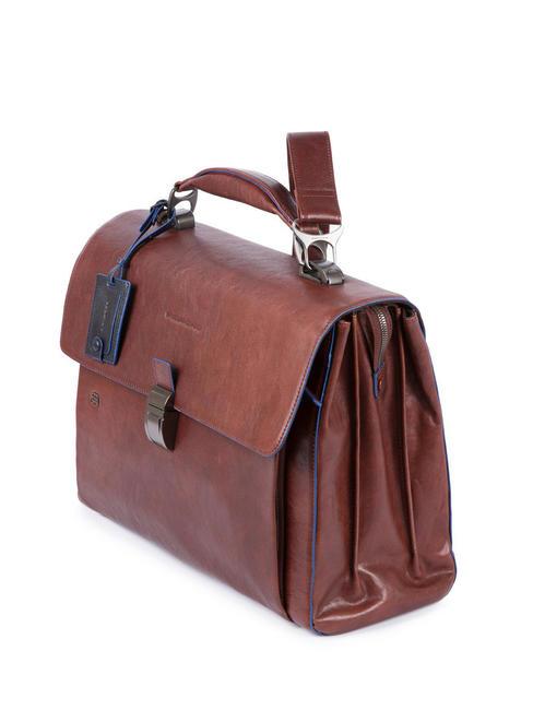 CAMPIONARIO - BLUE SQUARE SPECIAL Malet&iacute;n de piel para port&aacute;til de 15,6" MORO - Maletines de Trabajo