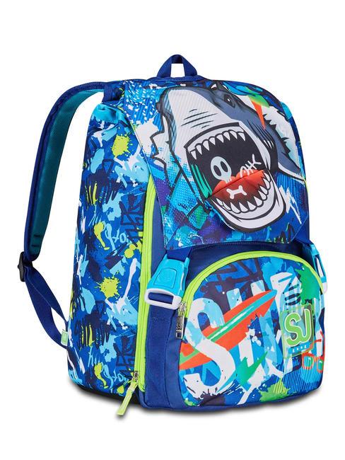 SHARKSTORY Mochila doble Impresi&oacute;n azul - Bolsas y accesorios  ni&ntilde;os