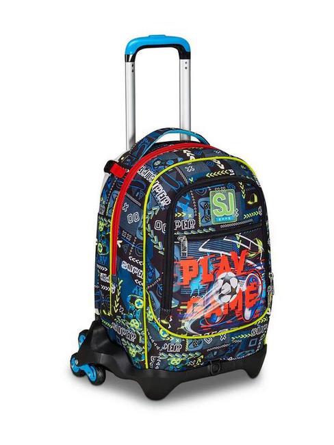 FUNNYGOAL Mochila con ruedas 3 en 1, desmontable Rojo fuego - Mochilas con ruedas