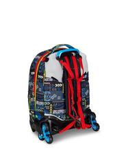 SJGANG FUNNYGOAL Mochila con ruedas 3 en 1, desmontable Rojo fuego - Mochilas con ruedas - 4