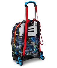 SJGANG FUNNYGOAL Mochila con ruedas 3 en 1, desmontable Rojo fuego - Mochilas con ruedas - 5