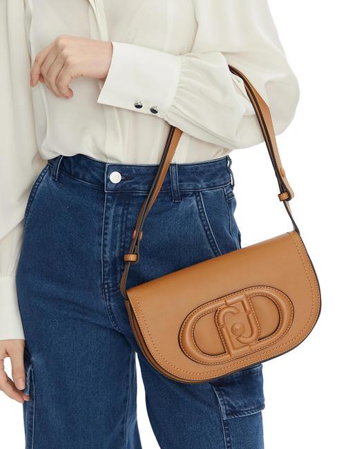 DEUZIA Bolso bandolera con solapa cuero ligero - Bolsos Mujer