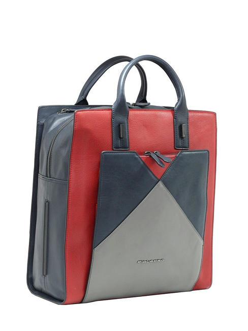 CAMPIONARIO - PRISMA Malet&iacute;n tipo mochila de piel, porta pc de 15" azul - Maletines de Trabajo