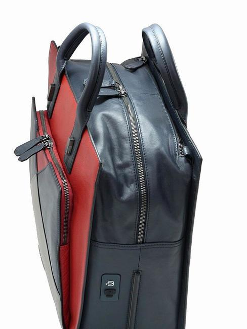 CAMPIONARIO - PRISMA Malet&iacute;n tipo mochila de piel, porta pc de 15" azul - Maletines de Trabajo