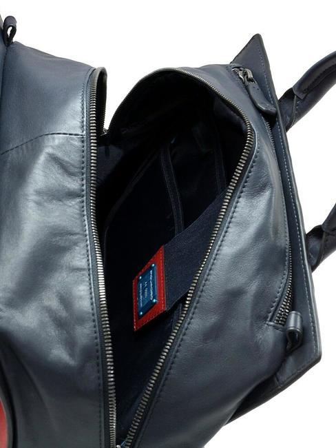 CAMPIONARIO - PRISMA Malet&iacute;n tipo mochila de piel, porta pc de 15" azul - Maletines de Trabajo