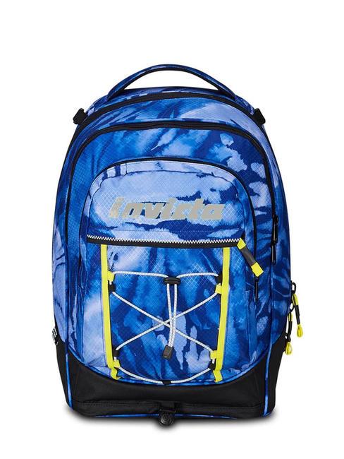 PLUS GRS FANTASY Mochila con ruedas desmontable shibori azul - Mochilas con ruedas