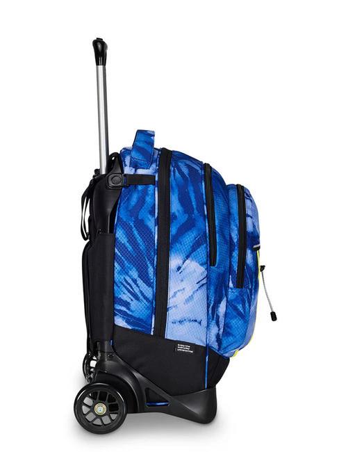 PLUS GRS FANTASY Mochila con ruedas desmontable shibori azul - Mochilas con ruedas