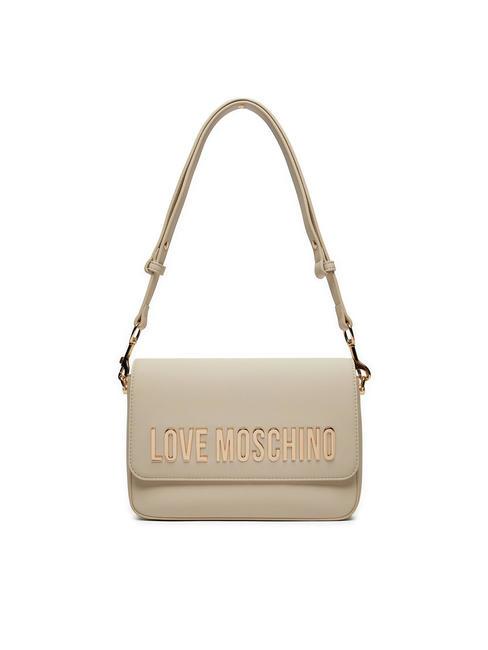 LETTERING bolsa de hombro Marfil - Bolsos Mujer