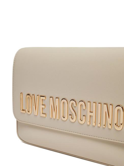 LETTERING bolsa de hombro Marfil - Bolsos Mujer