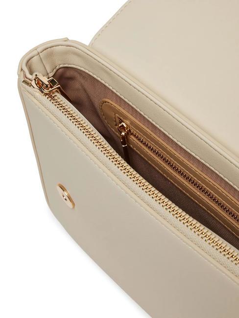 LETTERING bolsa de hombro Marfil - Bolsos Mujer