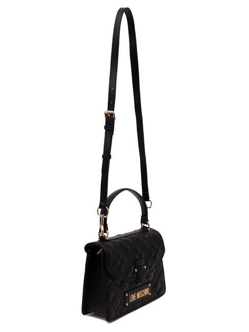 QUILTED Bolso maletín con bandolera negro - Bolsos Mujer