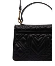 LOVE MOSCHINO QUILTED Bolso maletín con bandolera negro - Bolsos Mujer - 3