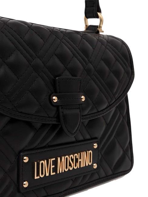 QUILTED Bolso maletín con bandolera negro - Bolsos Mujer
