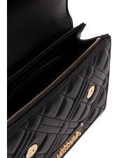 LOVE MOSCHINO QUILTED Bolso maletín con bandolera negro - Bolsos Mujer - 5
