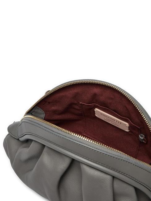 CHEEK SMOOTH  Bolso bandolera, en piel. grafito - Bolsos Mujer