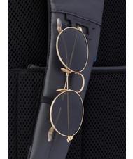 PIQUADRO Mochila URBAN FAST-CHECK, soporte para PC de 15,6 ", en cuero gris negro - Mochilas para portátil - 7