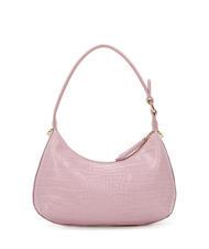 ROCCOBAROCCO DILETTA Bolso de hombro con estampado de cocodrilo rosa - Bolsos Mujer - 3
