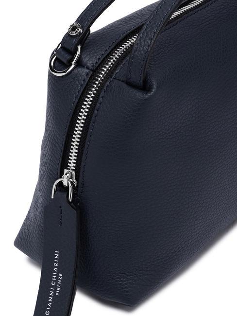 ALIFA Bolso de piel con bandolera AZUL - Bolsos Mujer
