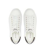 GUESS ELBINA  Zapatillas blanco marr&oacute;n - Zapatos Mujer - 4