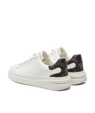 GUESS ELBINA  Zapatillas blanco marr&oacute;n - Zapatos Mujer - 5