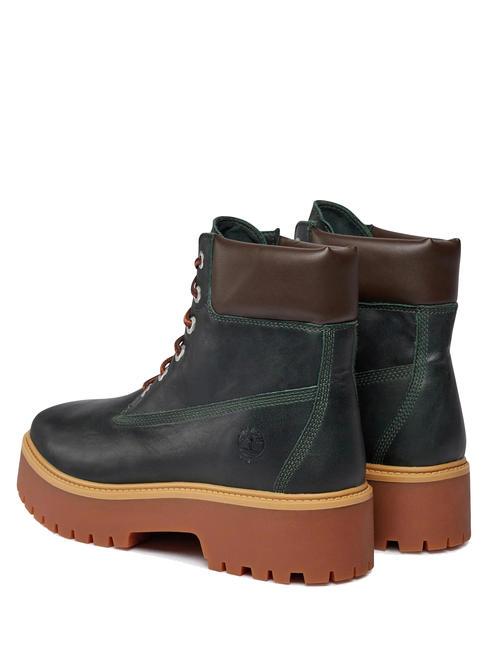 STONE STREET 6  Botines altos de piel costra - Zapatos Mujer