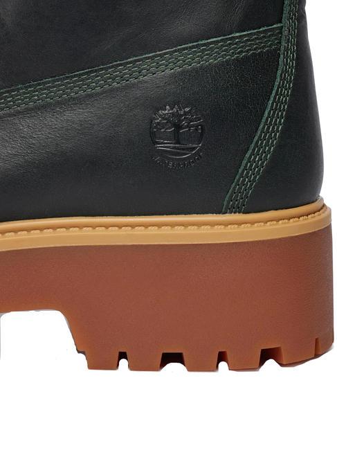 STONE STREET 6  Botines altos de piel costra - Zapatos Mujer