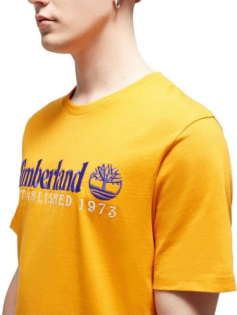 ESTABILISHED 1973 Camiseta de algodón queso cheddar oscuro wb - camiseta
