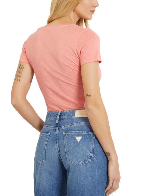 SLUBBY Camiseta de manga corta coral durazno - camiseta