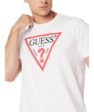 GUESS TRI LOGO Camiseta de algodón purwhite - camiseta - 3