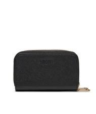 GUESS DOUBLE ZIP cartera con estampado saffiano NEGRO - Carteras Mujer - 3