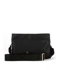 BORBONESE L'ECOLE NYLON Bolso bandolera con tres compartimentos negro oscuro - Bolsos Mujer - 3