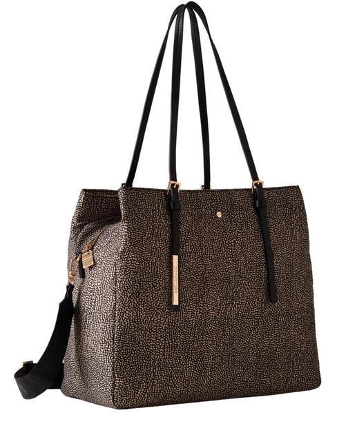 L'ECOLE NYLON  Bolso de hombro, con bandolera OP / NATURAL / NEGRO - Bolsos Mujer