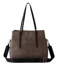 BORBONESE L'ECOLE NYLON  Bolso de hombro, con bandolera OP / NATURAL / NEGRO - Bolsos Mujer - 3