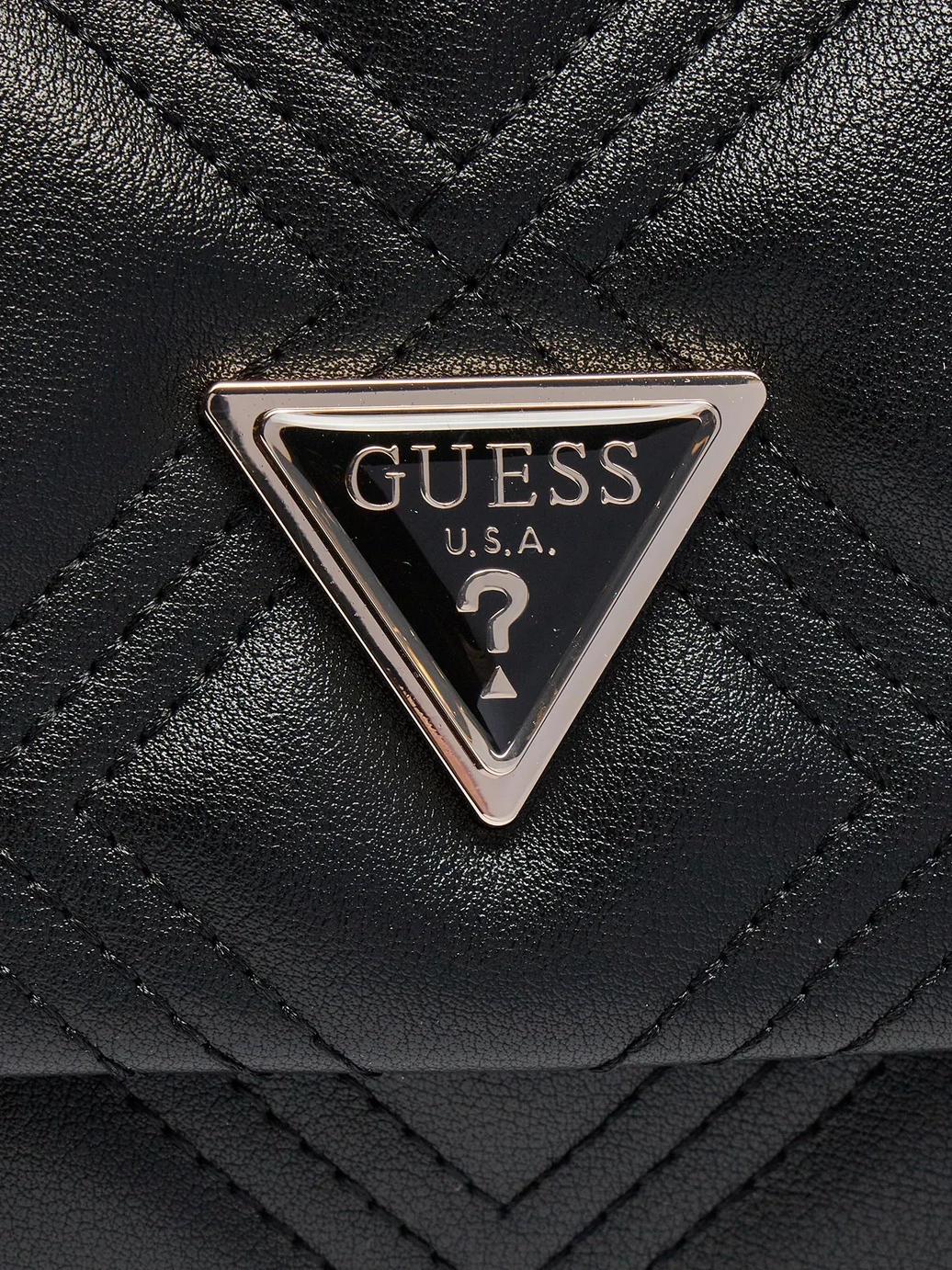 Bolso guess acolchado negro best sale