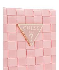 GUESS TWILLER Bolso de hombro mini tejido Rosa palido - Bolsos Mujer - 3