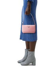 GUESS TWILLER Bolso de hombro mini tejido Rosa palido - Bolsos Mujer - 5