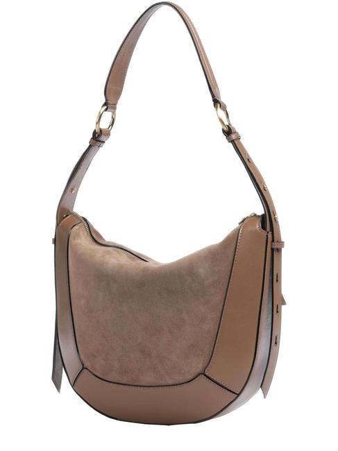 FEDORA Bolso bandolera, en piel. ostra abb. oro - Bolsos Mujer
