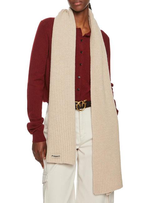 LYKOI  Bufanda de lana beige - topo - Bufandas