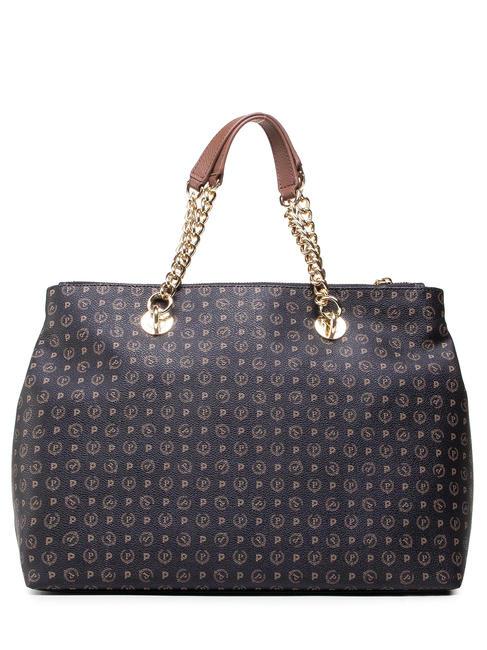 HERITAGE  Bolso con bandolera negro marr&oacute;n - Bolsos Mujer