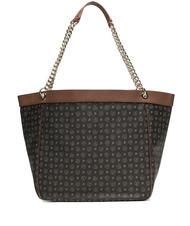 POLLINI HERITAGE Bolso bandolera transformable negro marr&oacute;n - Bolsos Mujer - 2