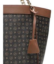 POLLINI HERITAGE Bolso bandolera transformable negro marr&oacute;n - Bolsos Mujer - 3