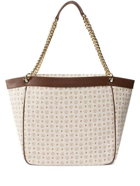 HERITAGE Bolso bandolera transformable marfil / marrón - Bolsos Mujer