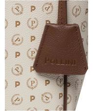 POLLINI HERITAGE Bolso bandolera transformable marfil / marrón - Bolsos Mujer - 3