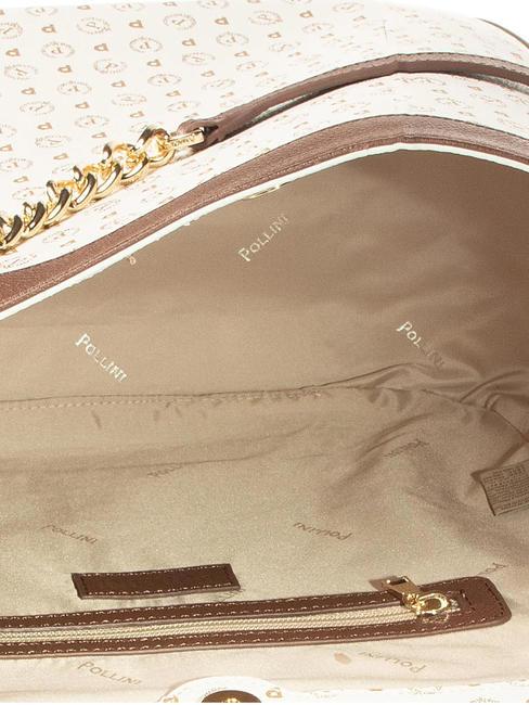 HERITAGE Bolso bandolera transformable marfil / marrón - Bolsos Mujer