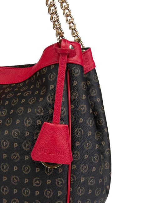 HERITAGE Bolso bandolera transformable laca negra - Bolsos Mujer