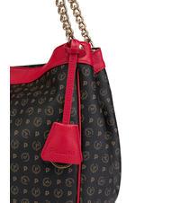 POLLINI HERITAGE Bolso bandolera transformable laca negra - Bolsos Mujer - 4
