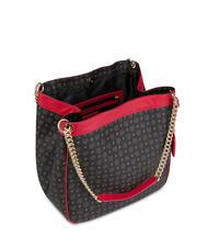 POLLINI HERITAGE Bolso bandolera transformable laca negra - Bolsos Mujer - 5