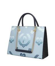 POLLINI HERITAGE  Bolsa de la compra con estampado all over negro azul - Bolsos Mujer - 2